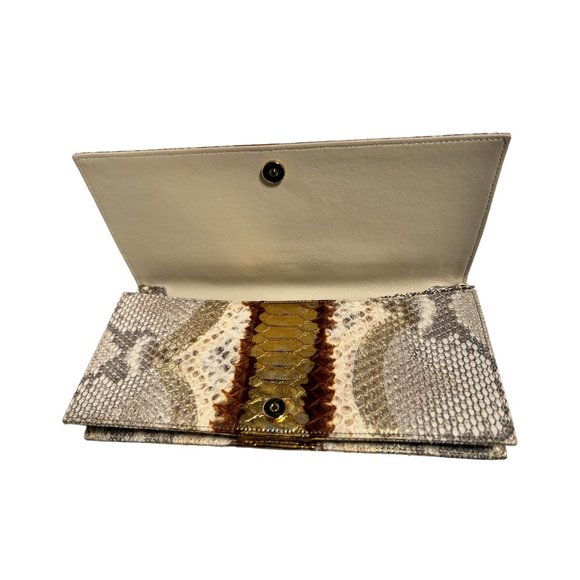 Christian Dior | Gold Python Chain Clutch - Picture 6 of 7